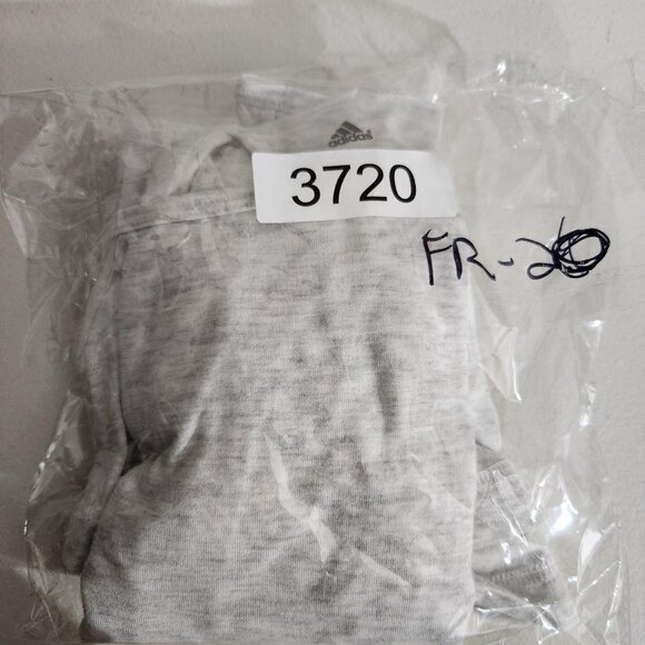 Adidas Shirt Womens Small Gray White Climalite Longsleeve Thumbholes Keyhole - Picture 12 of 12